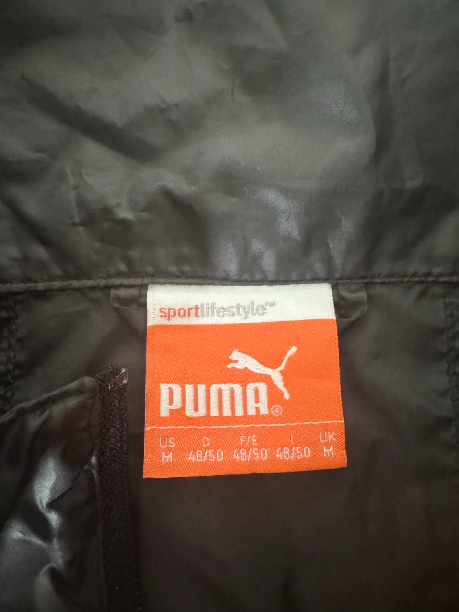 Puma Windbreaker Jas Grijs USP Lichtgewicht Hardlopen Sport Y2K Vintage M – photo 4